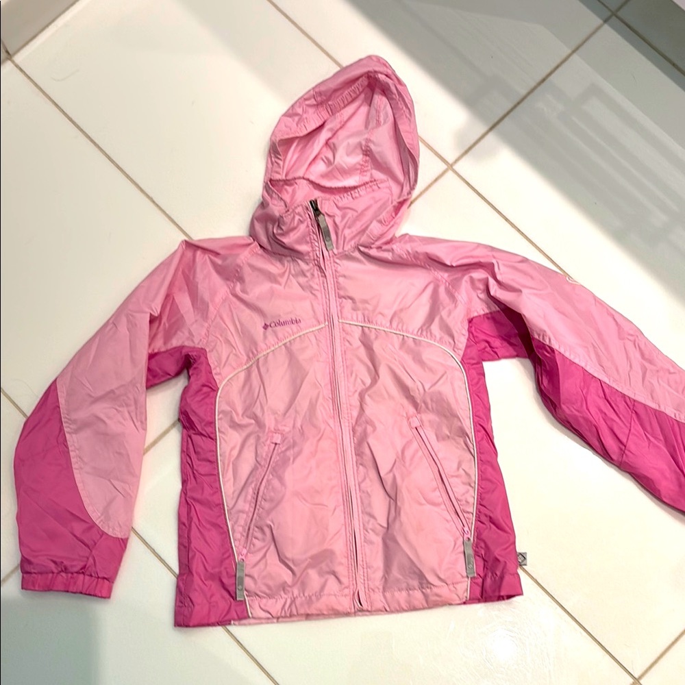 Columbia  Pink Jacket with fold down hood